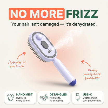 Verlux™ 2-in-1 Nano Mist Hair Brush