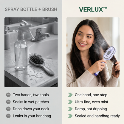 Verlux™ 2-in-1 Nano Mist Hair Brush