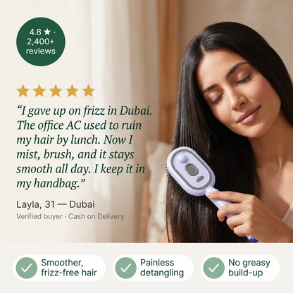 Verlux™ 2-in-1 Nano Mist Hair Brush
